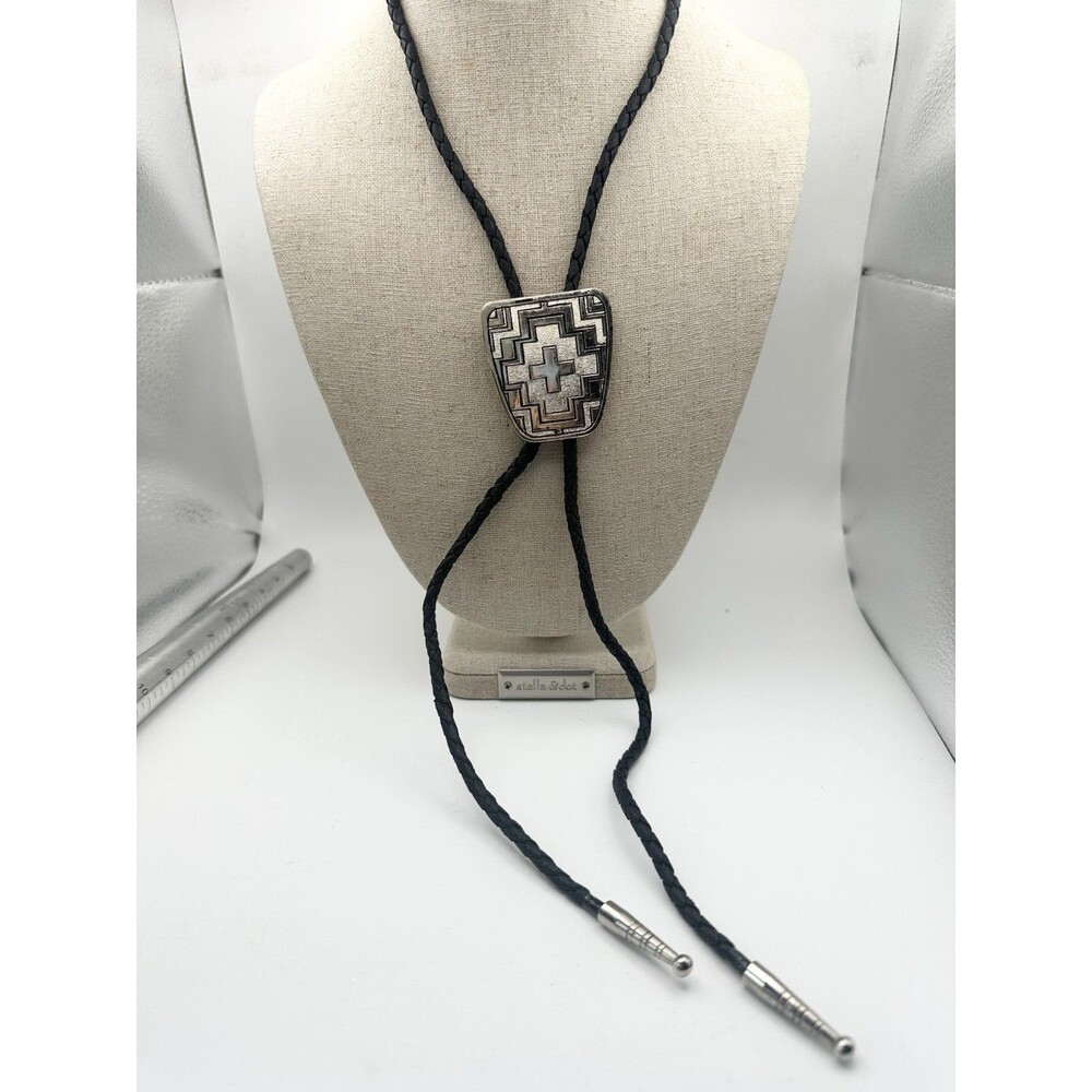 Ivan Solid Copper Cross Design Bolo Tie